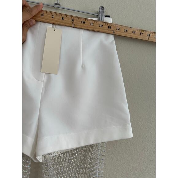 Donnée par Dieu 'SCANDELOUS' Rhinestone White Pants -Small, mesh, fishnet - Picture 15 of 16